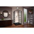 DreamLine French Corner 42 in. D x 42 in. W x 74 3/4 in. H Framed Sliding Shower Enclosure in Satin Black and Black Acrylic Base
