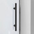 DreamLine Enigma-XO 56-60 in. W x 76 in. H Frameless Clear Glass Sliding Shower Door in Satin Black Stainless Steel
