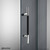 DreamLine Enigma-XO 56-60 in. W x 76 in. H Frameless Smoke Gray Glass Sliding Shower Door in Polished Tuxedo