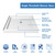 DreamLine Lumen 36 in. D x 36 in. W by 74 3/4 in. H Hinged Shower Door in Brushed Nickel with White Acrylic Base Kit