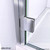 DreamLine Lumen 36 in. D x 42 in. W by 74 3/4 in. H Hinged Shower Door in Chrome with Biscuit Acrylic Base Kit