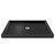 DreamLine Lumen 36 in. D x 42 in. W by 74 3/4 in. H Hinged Shower Door in Chrome with Black Acrylic Base Kit