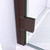 DreamLine Lumen 42 in. D x 42 in. W by 74 3/4 in. H Hinged Shower Door in Oil Rubbed Bronze with White Acrylic Base Kit