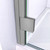 DreamLine Lumen 42 in. D x 42 in. W by 74 3/4 in. H Hinged Shower Door in Brushed Nickel with Biscuit Acrylic Base Kit
