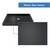 DreamLine Lumen 42 in. D x 42 in. W by 74 3/4 in. H Hinged Shower Door in Satin Black with Black Acrylic Base Kit