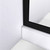 DreamLine Linea Blossom 34 in. W x 72 in. H Single Panel Frameless Shower Door, Open Entry Design in Satin Black