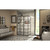 DreamLine Unidoor Toulon 34 in. D x 46 in. W x 72 in. H Frameless Hinged Shower Enclosure in Satin Black