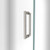 DreamLine Unidoor-LS 24 in. W x 72 in. H Frameless Hinged Shower Door in Brushed Nickel