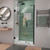 DreamLine Unidoor-LS 39-40 in. W x 72 in. H Frameless Hinged Shower Door in Satin Black