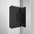 DreamLine Unidoor-LS 44-45 in. W x 72 in. H Frameless Hinged Shower Door in Satin Black