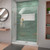 DreamLine Unidoor-LS 50-51 in. W x 72 in. H Frameless Hinged Shower Door in Brushed Nickel