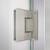 DreamLine Unidoor-LS 52-53 in. W x 72 in. H Frameless Hinged Shower Door in Brushed Nickel