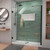 DreamLine Unidoor-LS 53-54 in. W x 72 in. H Frameless Hinged Shower Door in Satin Black
