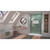 DreamLine Unidoor-LS 54-55 in. W x 72 in. H Frameless Hinged Shower Door in Chrome