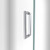 DreamLine Unidoor-LS 48-49 in. W x 72 in. H Frameless Hinged Shower Door with L-Bar in Chrome