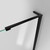 DreamLine Unidoor-LS 55-56 in. W x 72 in. H Frameless Hinged Shower Door in Satin Black