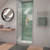 DreamLine Unidoor-LS 34-35 in. W x 72 in. H Frameless Hinged Shower Door in Brushed Nickel