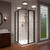 DreamLine Cornerview 42 in. D x 42 in. W x 74 3/4 in. H Framed Sliding Shower Enclosure and Shower Base Kit in Satin Black
