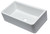 Alfi AB3318SB-W 33" x 18" White Smooth Apron Solid Thick Wall Fireclay Single Bowl Farmhouse Sink