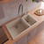 Alfi AB3319DI-B Biscuit 34" x 20" Double Bowl Drop In Granite Composite Kitchen Sink