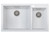 ALFI White 34" x 20" Double Bowl Drop In Granite Composite Kitchen Sink - AB3319DI-W