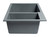 ALFI Titanium 34" x 19" Double Bowl Undermount Granite Composite Kitchen Sink - AB3319UM-T