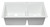 ALFI White 33" x 22" Double Bowl Drop In Granite Composite Kitchen Sink - AB3320DI-W