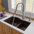 Alfi AB3320UM-C Chocolate 33" x 21" Double Bowl Undermount Granite Composite Kitchen Sink