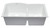 Alfi AB3320UM-W White 33" x 21" Double Bowl Undermount Granite Composite Kitchen Sink