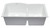 ALFI White 33" x 21" Double Bowl Undermount Granite Composite Kitchen Sink - AB3320UM-W