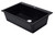 ALFI Black 33" x 22" Single Bowl Drop In Granite Composite Kitchen Sink - AB3322DI-BLA