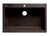 Alfi AB3322DI-C Chocolate 33" x 22" Single Bowl Drop In Granite Composite Kitchen Sink