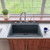 Alfi AB3322DI-T Titanium 33" x 22" Single Bowl Drop In Granite Composite Kitchen Sink