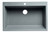 ALFI Titanium 33" x 22" Single Bowl Drop In Granite Composite Kitchen Sink - AB3322DI-T