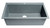 ALFI Titanium 33" x 22" Single Bowl Drop In Granite Composite Kitchen Sink - AB3322DI-T