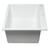 ALFI White 33" x 22" Single Bowl Drop In Granite Composite Kitchen Sink - AB3322DI-W