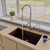 ALFI Chocolate 33" x 20" Single Bowl Undermount Granite Composite Kitchen Sink - AB3322UM-C