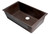ALFI Chocolate 33" x 20" Single Bowl Undermount Granite Composite Kitchen Sink - AB3322UM-C
