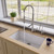 ALFI White 33" x 20" Single Bowl Undermount Granite Composite Kitchen Sink - AB3322UM-W