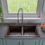 ALFI Chocolate 34" x 20" Drop-In Double Bowl Granite Composite Kitchen Sink - AB3420DI-C