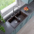ALFI Chocolate 34" x 20" Drop-In Double Bowl Granite Composite Kitchen Sink - AB3420DI-C
