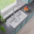 ALFI White 34" x 20" Drop-In Double Bowl Granite Composite Kitchen Sink - AB3420DI-W