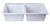 ALFI White 34" x 20" Drop-In Double Bowl Granite Composite Kitchen Sink - AB3420DI-W