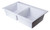 ALFI White 34" x 20" Drop-In Double Bowl Granite Composite Kitchen Sink - AB3420DI-W