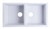 ALFI White 34" x 18" Undermount Double Bowl Granite Composite Kitchen Sink - AB3420UM-W