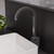 ALFI Brushed Nickel Gooseneck Single Hole Single Handle Bathroom Vessel Faucet - AB3470-BN