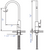 Alfi AB3470-BN Brushed Nickel Gooseneck Single Hole Bathroom Faucet