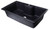 ALFI Black 35" x 20" Drop-In Single Bowl Granite Composite Kitchen Sink - AB3520DI-BLA