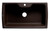 Alfi AB3520DI-C Chocolate 35" x 20" Drop-In Single Bowl Granite Composite Kitchen Sink