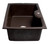 Alfi AB3520DI-C Chocolate 35" x 20" Drop-In Single Bowl Granite Composite Kitchen Sink